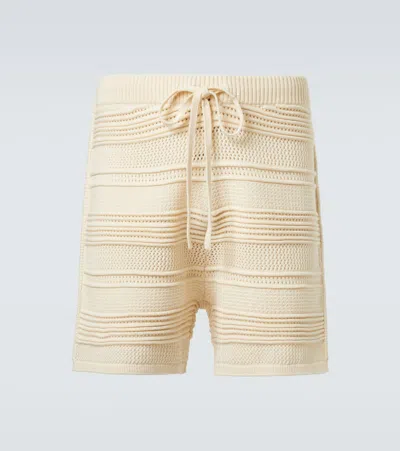 Commas Crochet Cotton-blend Shorts