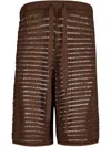 Commas Cut-out Shorts In Schwarz