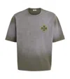 Commas Embroidered Classic T-shirt In Gray