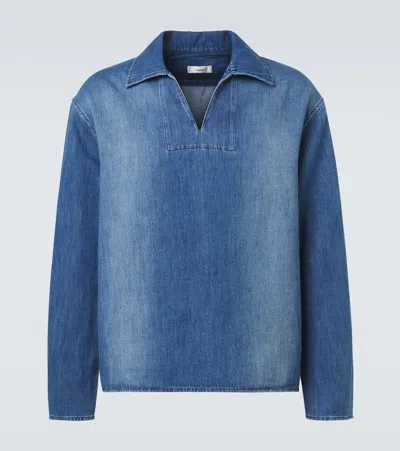 Commas Denim Overshirt In Blue