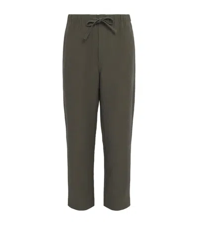 Commas Drawstring Resort Trousers In Green