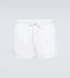 Commas White Drawstring Swim Shorts In White