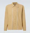 Commas Embroidered Overshirt In Brown