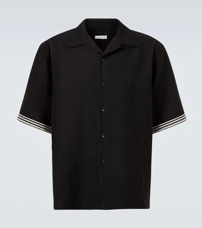 Commas Embroidered Shirt In Black