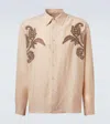 Commas Paisley-embroidered Long-sleeve Shirt In Neutral