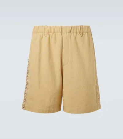 Commas Embroidered Shorts
