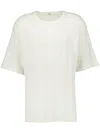 Commas Off-white Tuck Stitch T-shirt In Neutrals