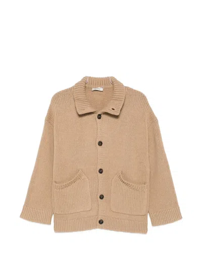 Commas Fisherman Buttoned Cardigan In Brown