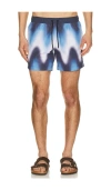 Commas Gradient Wave Classic Swim Short In Multi