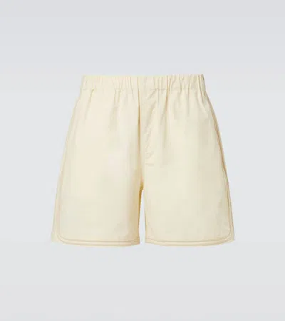 Commas Cotton Shorts In Ivory