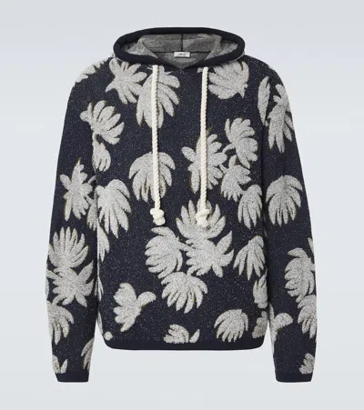 Commas Jacquard Terry Hoodie In Black