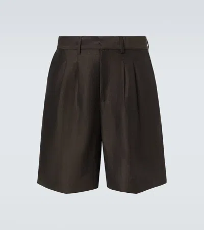 Commas Linen And Wool Shorts
