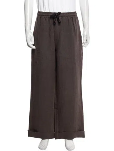 Pre-owned Commas Linen Pants In Brown
