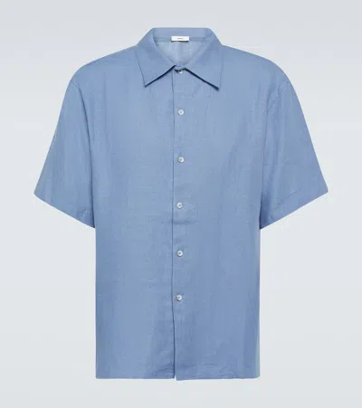 Commas Linen Shirt In Blue