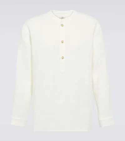 Commas Linen Shirt In White