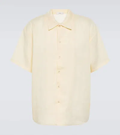 Commas Oversized Linen Shirt In Yellow