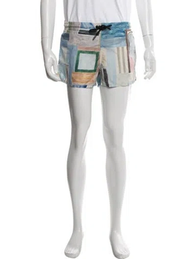 Pre-owned Commas Patterned Shorts In White