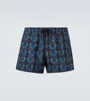 Commas Printed Swim Trunks In Blue