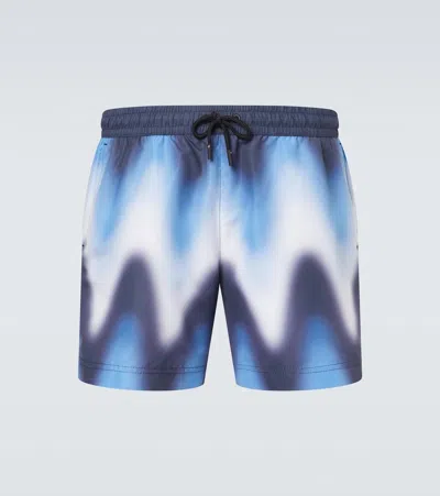 Commas Printed Swim Trunks In Blue