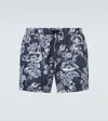 Commas Printed Swim Trunks In Blue