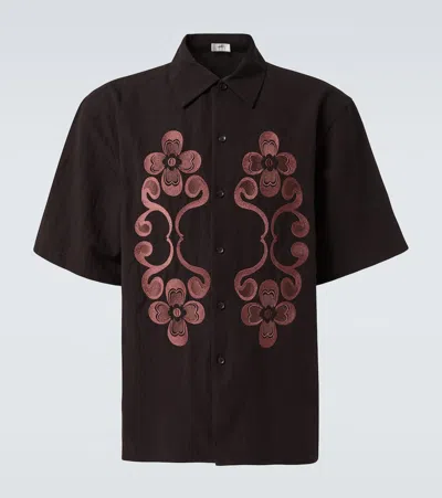 Commas Besticktes Oversize-hemd Reflection In Lila
