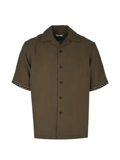 Commas Resort Bowling Shirt In Green