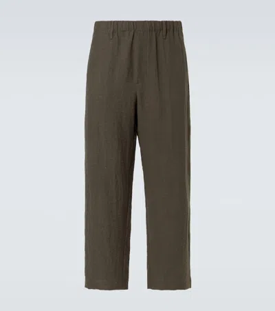 Commas Resort Wide-leg Pants In Dark Taupe