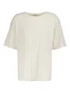 Commas Off-white Tuck Stitch T-shirt In White