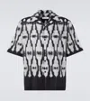 Commas Ritual Printed Cotton And Silk Shirt In Multicoloured