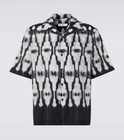 Commas Ritual Printed Cotton And Silk Shirt In Multicoloured