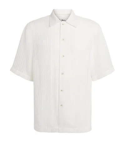 Commas Sheer Short-sleeve Shirt In White