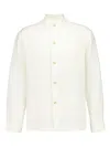 Commas Stand-collar Long-sleeve Shirt In Neutral