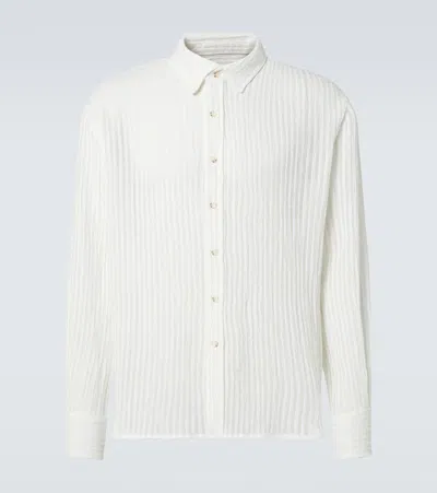 Commas Striped Shirt In White