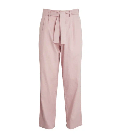 Commas Tie-waist Trousers In Pink