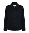 Commas Wool-cashmere Embroidered Jacket In Blue