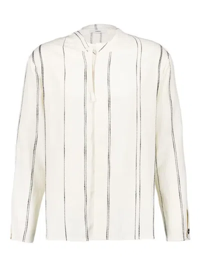 Commas Woven Stripe-pattern Shirt In Multi