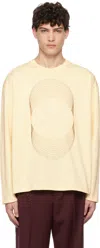 Commas Yellow Sunwaves Embroidered Sweatshirt In Ecru
