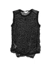Comme Comme Sleeveless Top In Black
