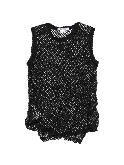 Comme Comme Sleeveless Top In Black