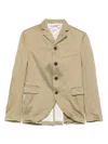Comme Comme Cotton Coat In Brown