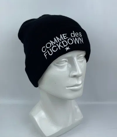 Pre-owned Comme Des Fuck Down Beanie Hat Snow Cap In Multicolor