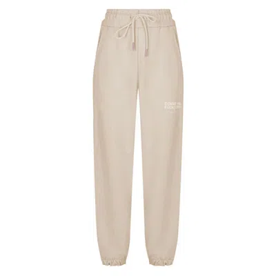 Comme Des Fuckdown Beige Cotton Jeans & Pant In Neutral
