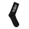 Comme Des Fuckdown Black Cotton Sock In Black