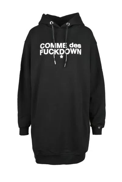 Comme Des Fuckdown Black Cotton Sweatshirt