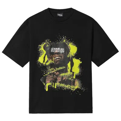Comme Des Fuckdown Black Cotton T-shirt