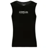 Comme Des Fuckdown Black Cotton Tops & T-shirt