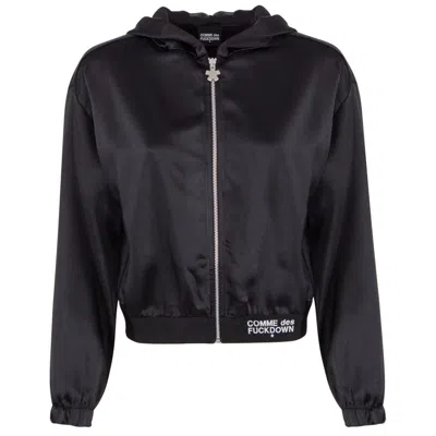 Comme Des Fuckdown Black Polyester Sweater