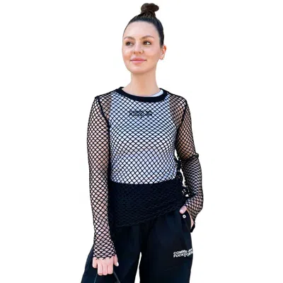 Comme Des Fuckdown Black Polyester Tops & T-shirt In Animal Print