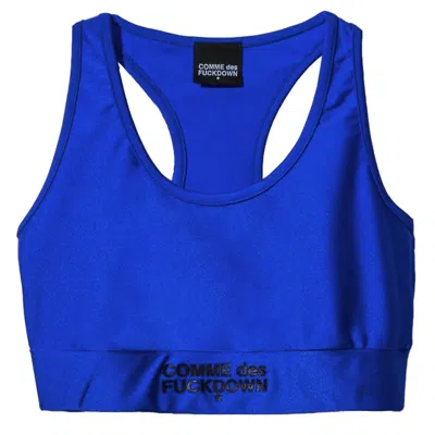 Comme Des Fuckdown Blue Nylon Tops & T-shirt