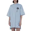 Comme Des Fuckdown Light Blue Cotton Dress